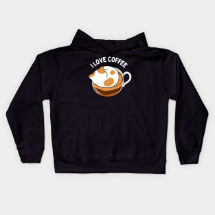 In need of coffee lover coffee addict Funny tired exhausted kitty Kids Hoodie